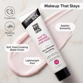 Elizabeth Mott primer texture closeup demonstrating silky, blendable finish