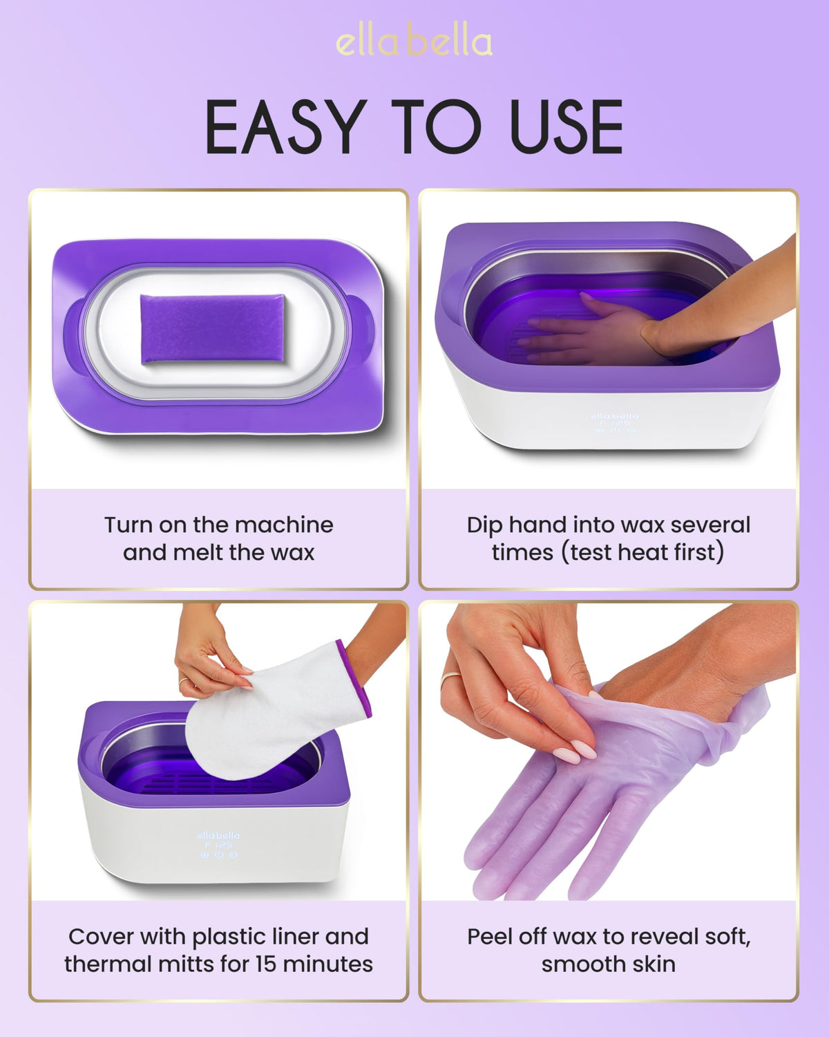 ELLA BELLA hand dip demonstration showing simple layering technique benefit