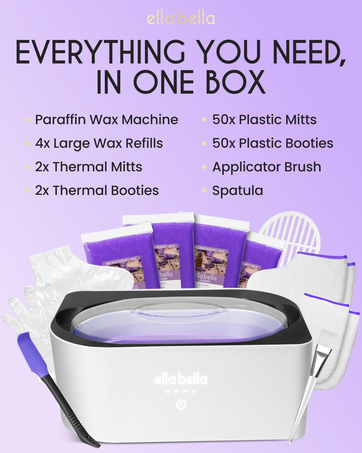 ELLA BELLA refills, liners, brush and spatula included for complete kit