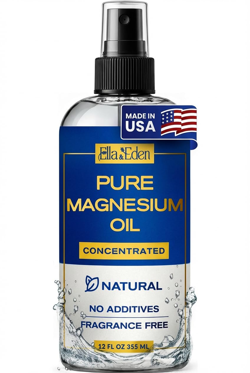 Ella & Eden bottle front view showing clean magnesium formula benefit