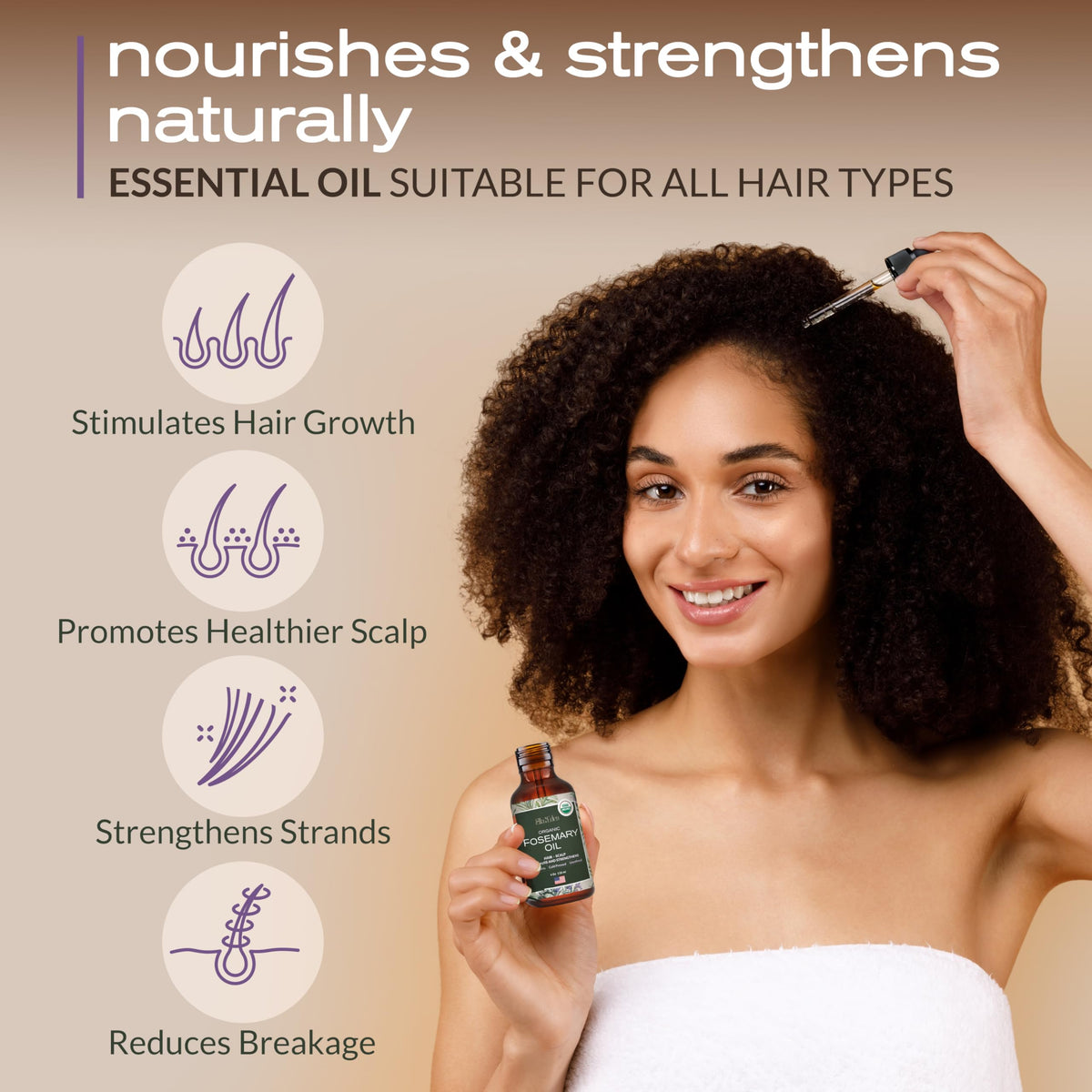 Ella & Eden rosemary oil in diffuser creating fresh herbal room scent