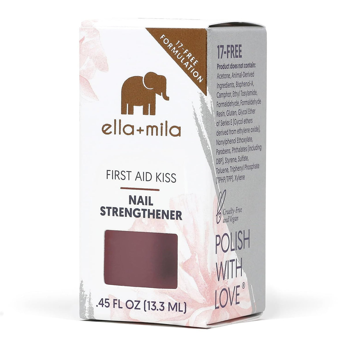 ella+mila lifestyle bathroom shelf display suggesting everyday ethical nail care