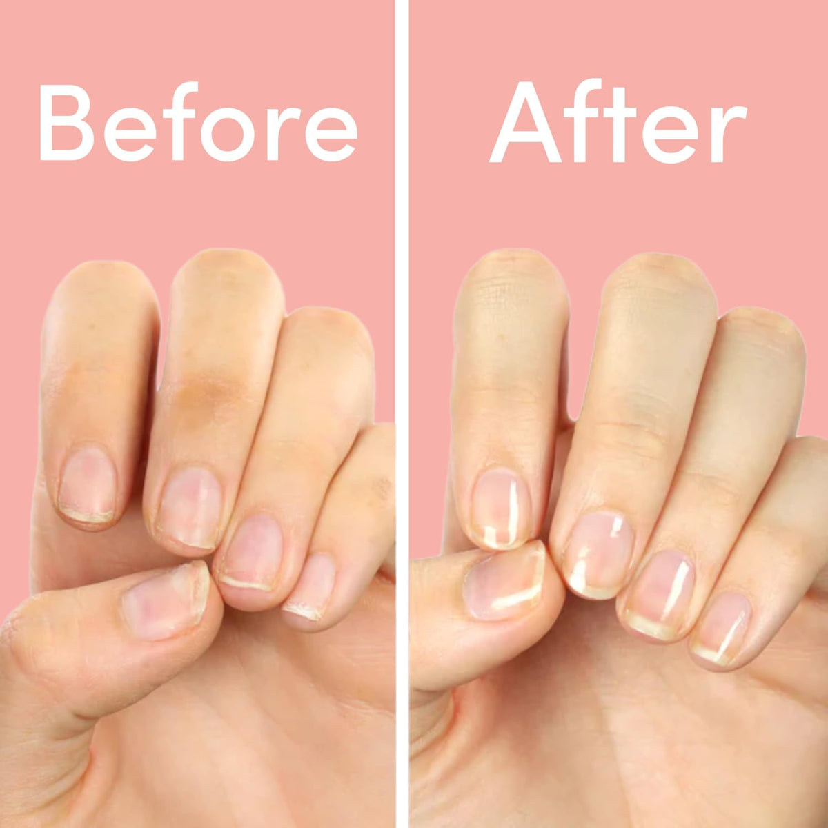 ella+mila nail on hand application demonstrating instant reinforcement and neat look