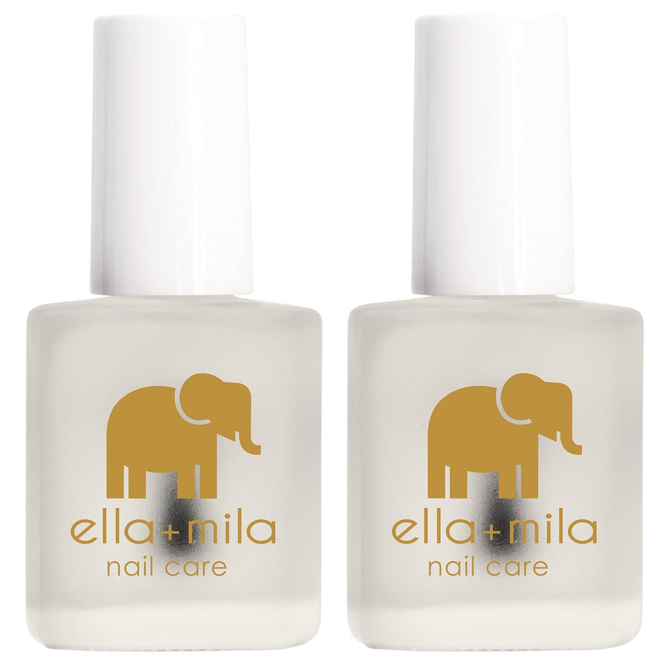 ella+mila front packaging showing two No Bite bottles and clear benefits