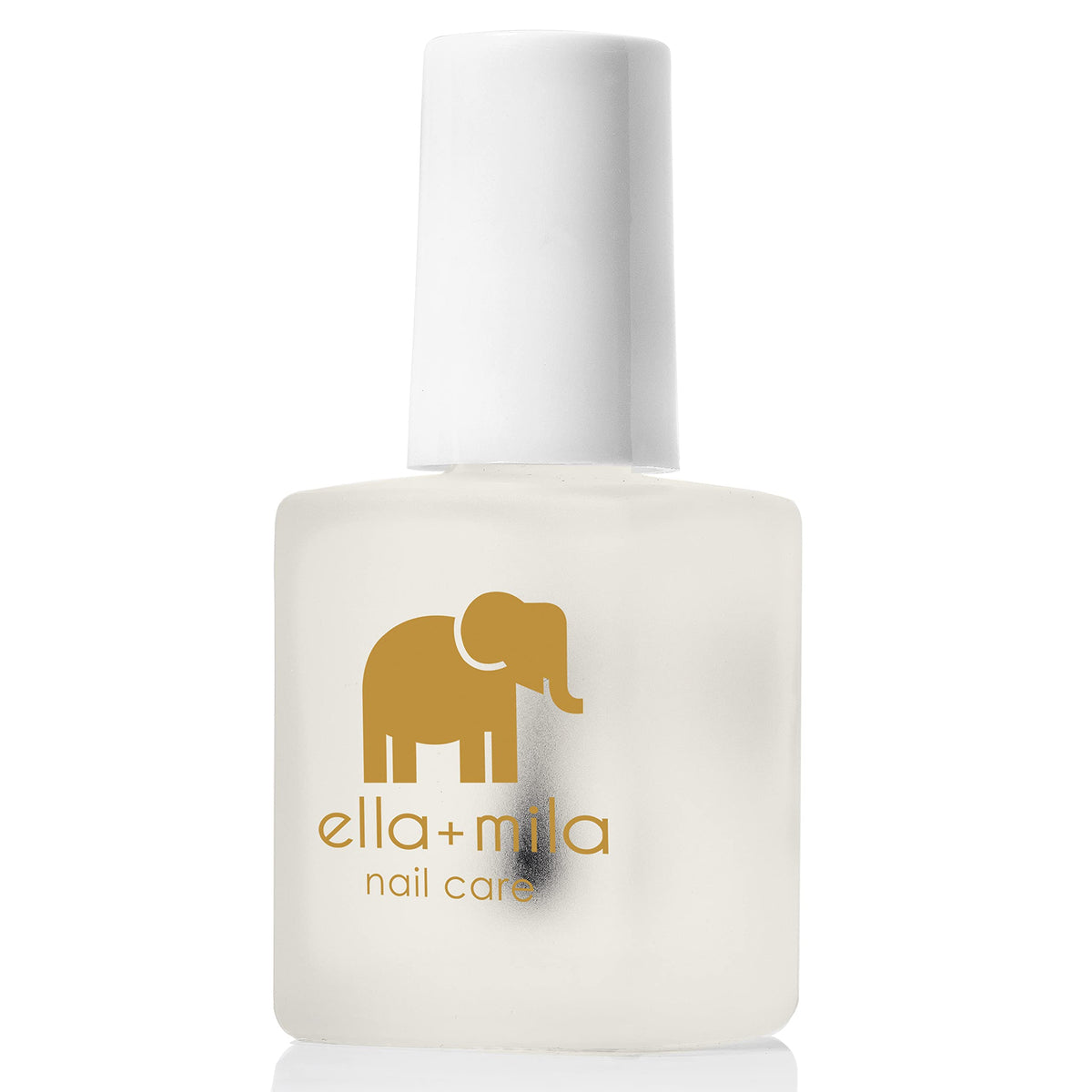 ella+mila bottle beside a hand showing product size and travel convenience