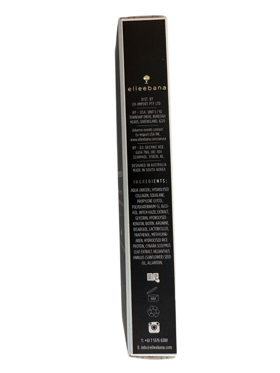 elleebana elleeplex brow lamination setting demonstrating polished, tamed brow hairs