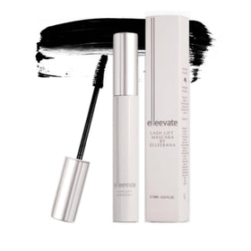 elleebana elleevate applied on lifted lashes in use, shows enhanced length and separation