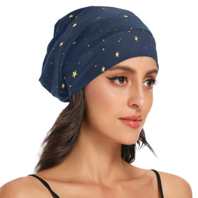 ElliTarr worn cooking keeps hair contained and kitchen surfaces clean