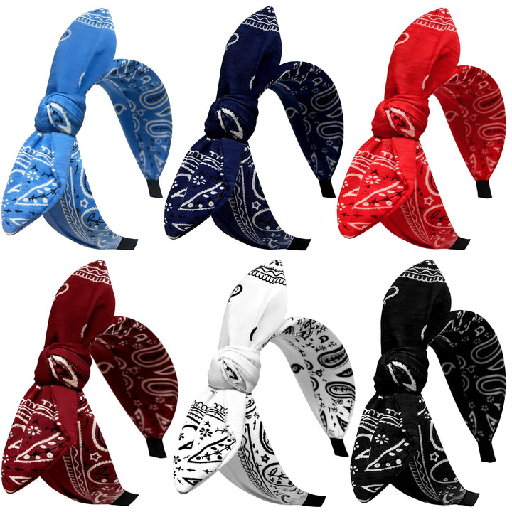 ELLOPH front packaging showing six paisley headbands and variety benefit