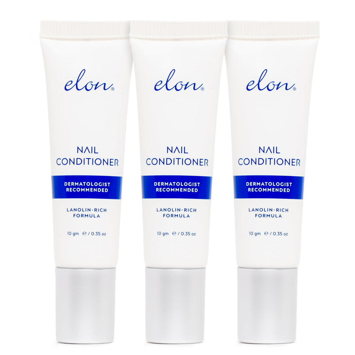 Elon front packaging 10g tube showing compact strength and travel convenience