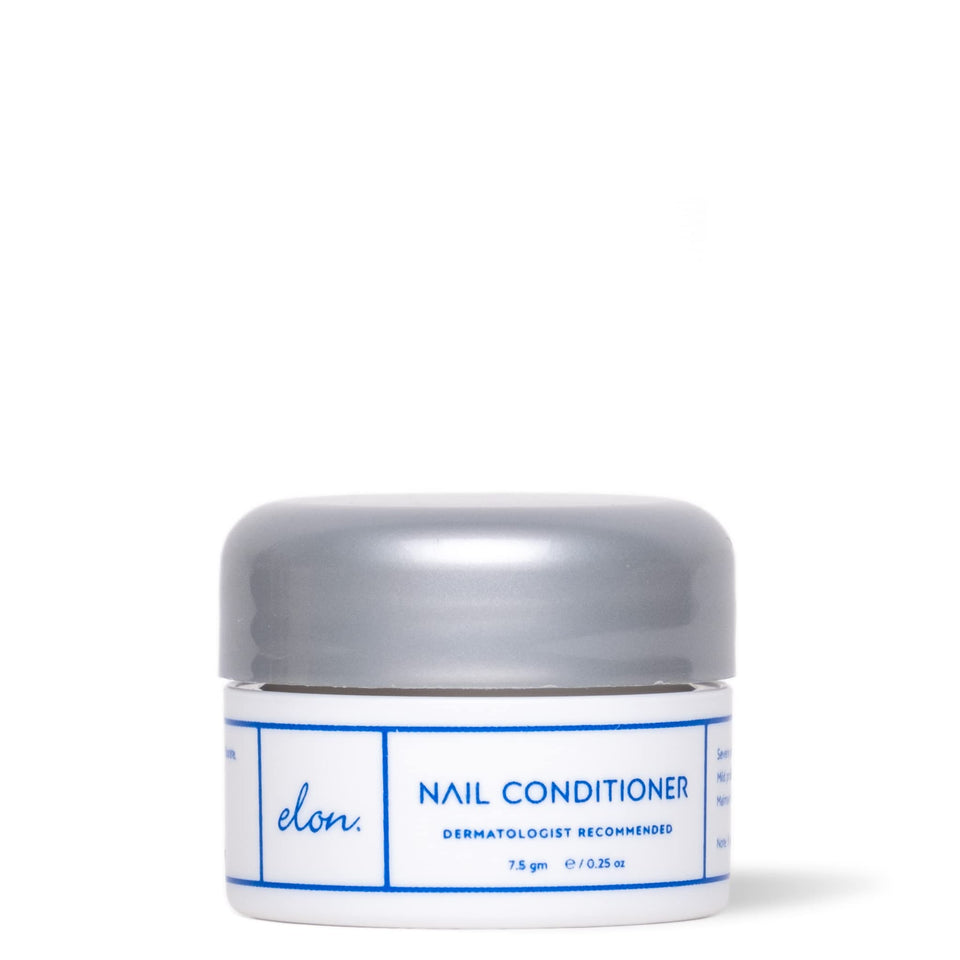 Elon front jar showing product branding and compact size benefit