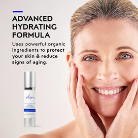 Elon cream being applied to hand demonstrating hydration and ease of spread