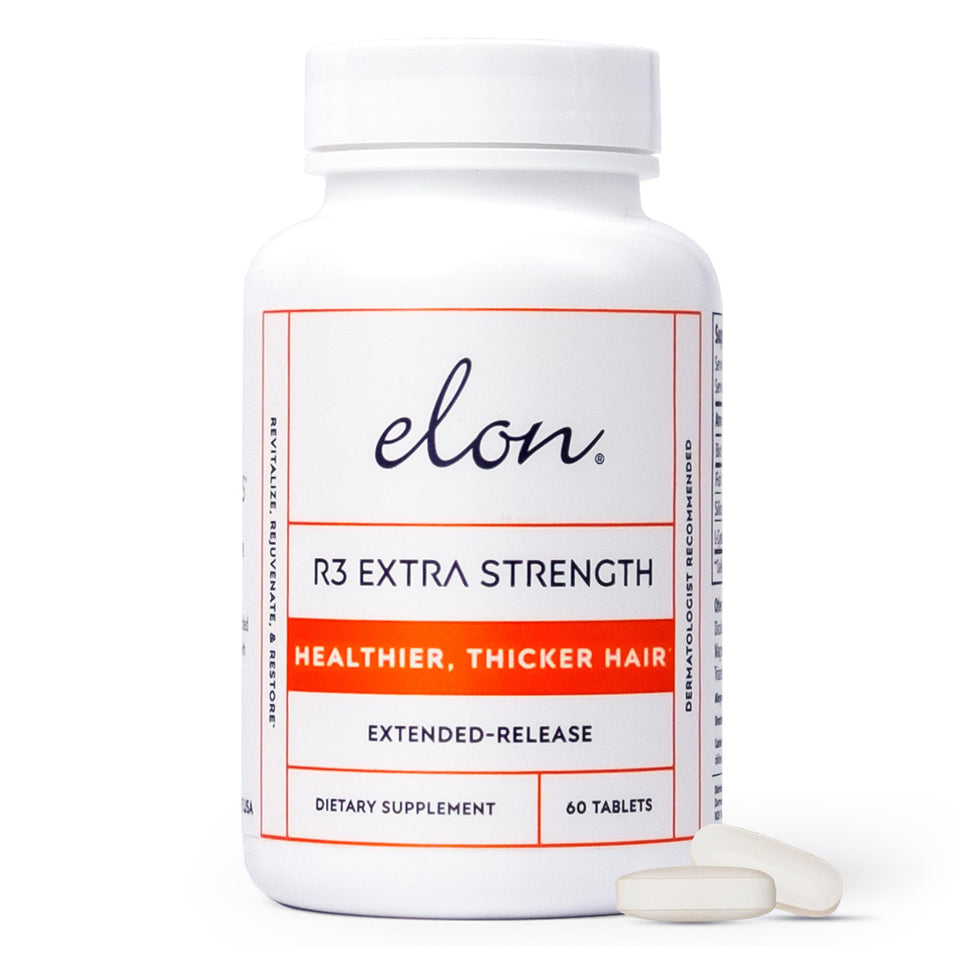 Elon R3 front packaging showing bottle and label for product recognition and trust