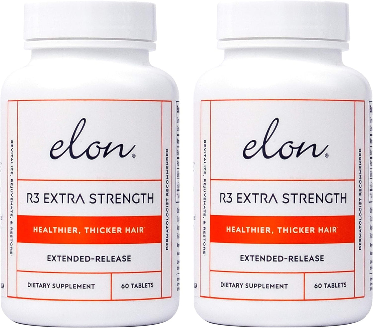 Elon front packaging showing product and benefits