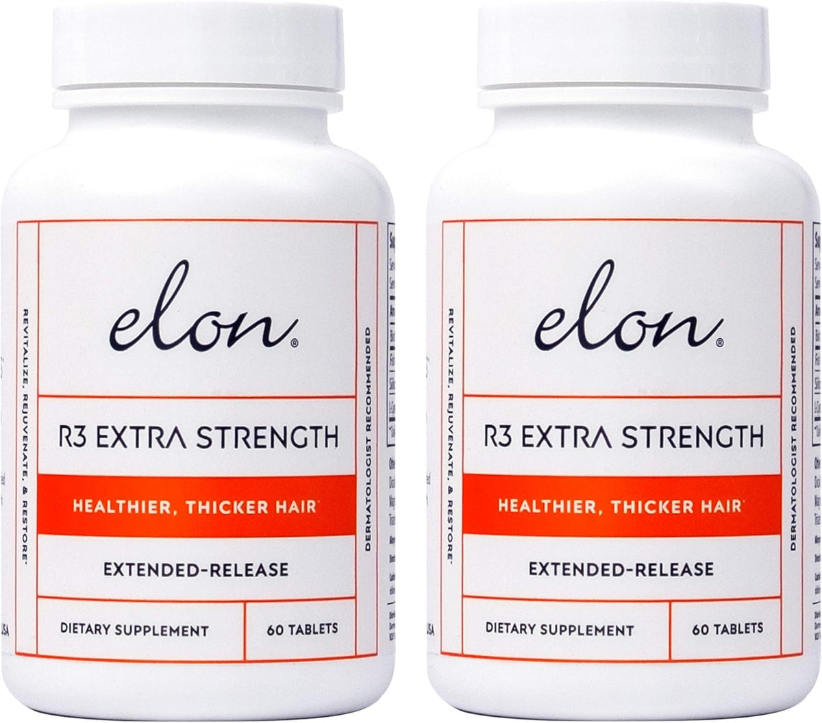 Elon two bottles stacked indicating pack of two supply