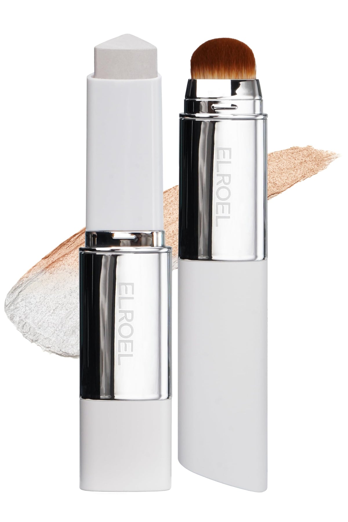 ELROEL front packaging showing dual-ended stick and label benefits
