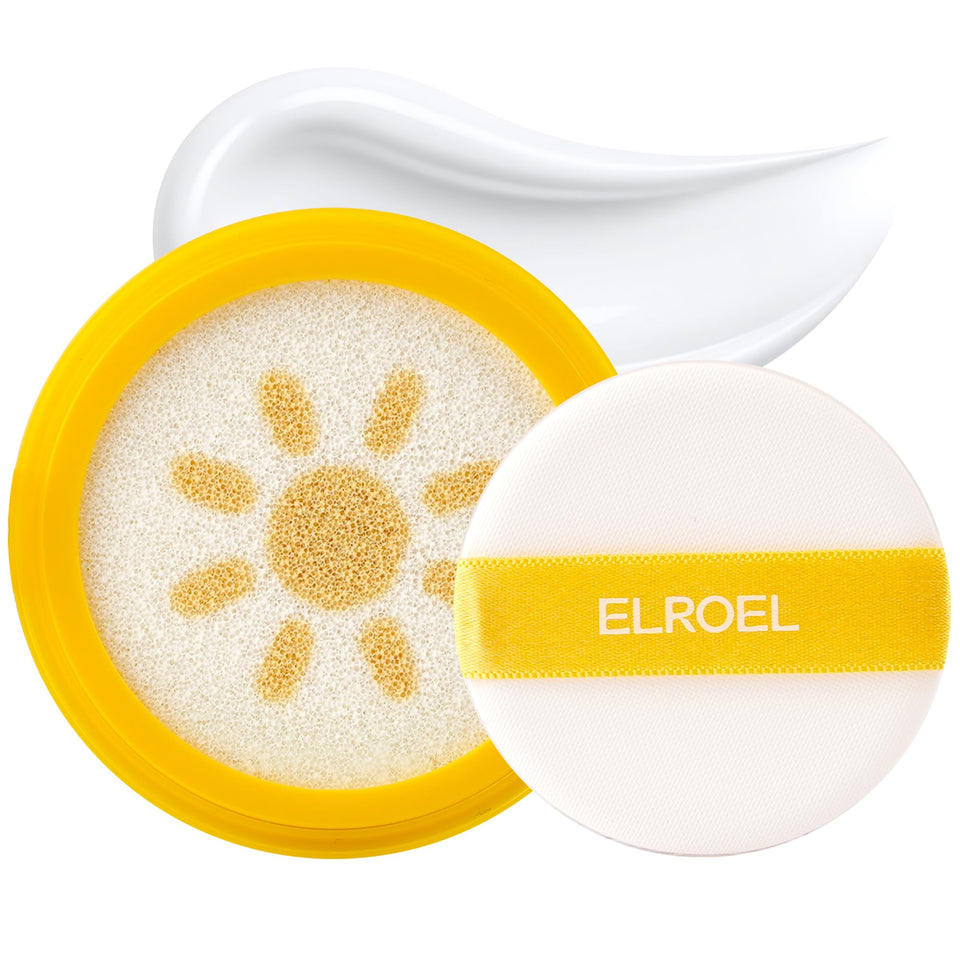 ELROEL front packaging showing refill and SPF 50 protection benefits