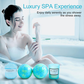 ELSEULAR bath bombs with diamond soap closeup showing floral scent and soothing baths benefit
