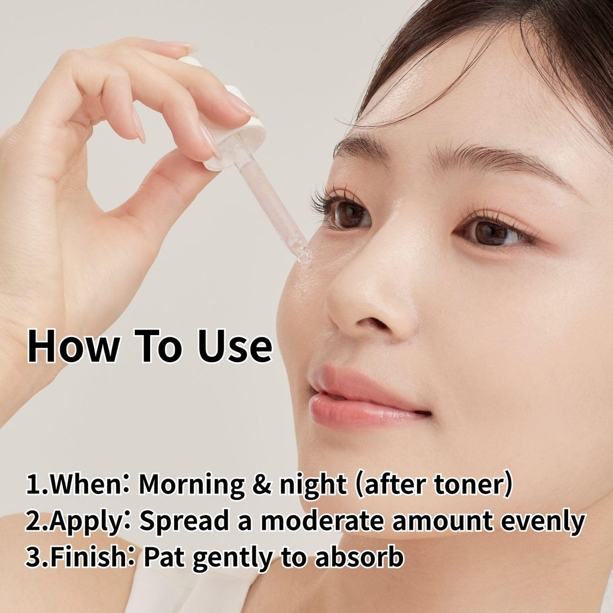 ELT serum applied on hand to show absorption and visible smoothing benefits