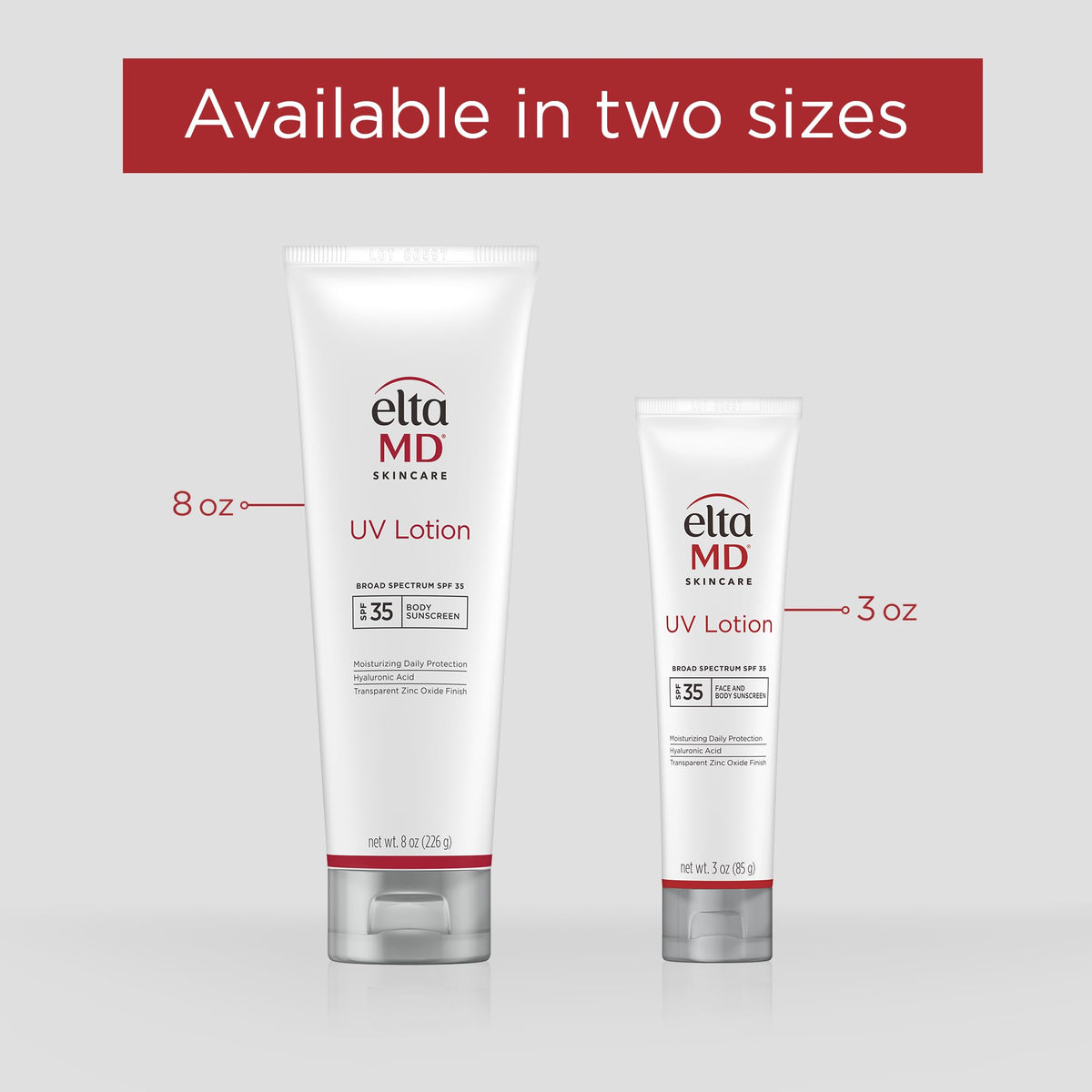 EltaMD lotion applied to forearm demonstrating blendability and no white cast
