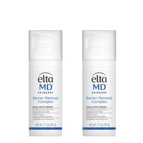 EltaMD front packaging showing two moisturizers and clear product benefit