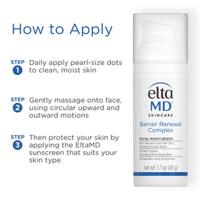 EltaMD on bathroom counter as part of a morning routine promoting consistent use