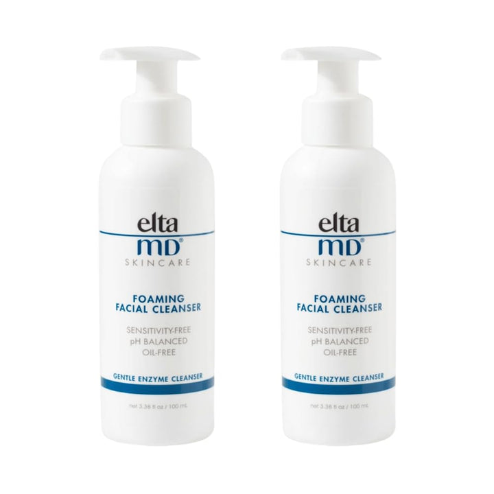 EltaMD front pump bottle showing cleanser and easy-dispense feature for controlled use