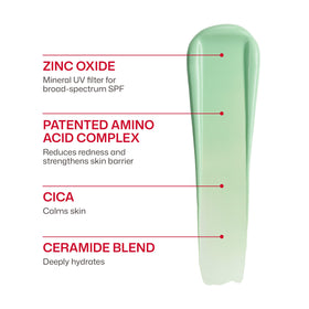 EltaMD bottle in hand showing travel-friendly size and convenience