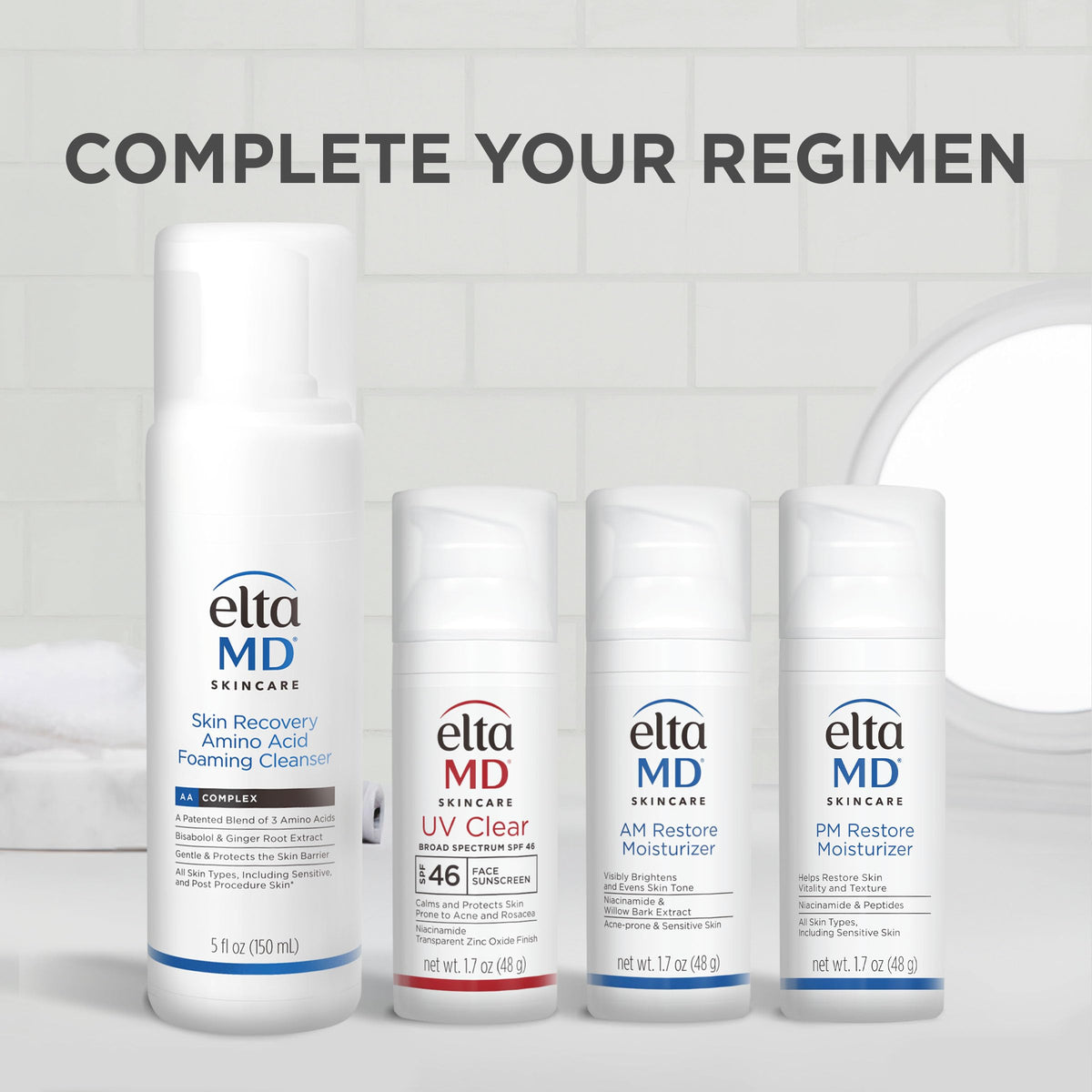 EltaMD product label close-up showing ingredients list for informed skincare decisions