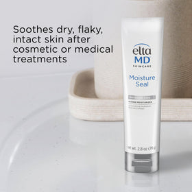 EltaMD Moisture Seal applied to hand demonstrating easy spread and fast absorption