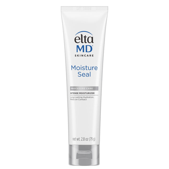 EltaMD Moisture Seal front tube showing packaging and compact size for travel