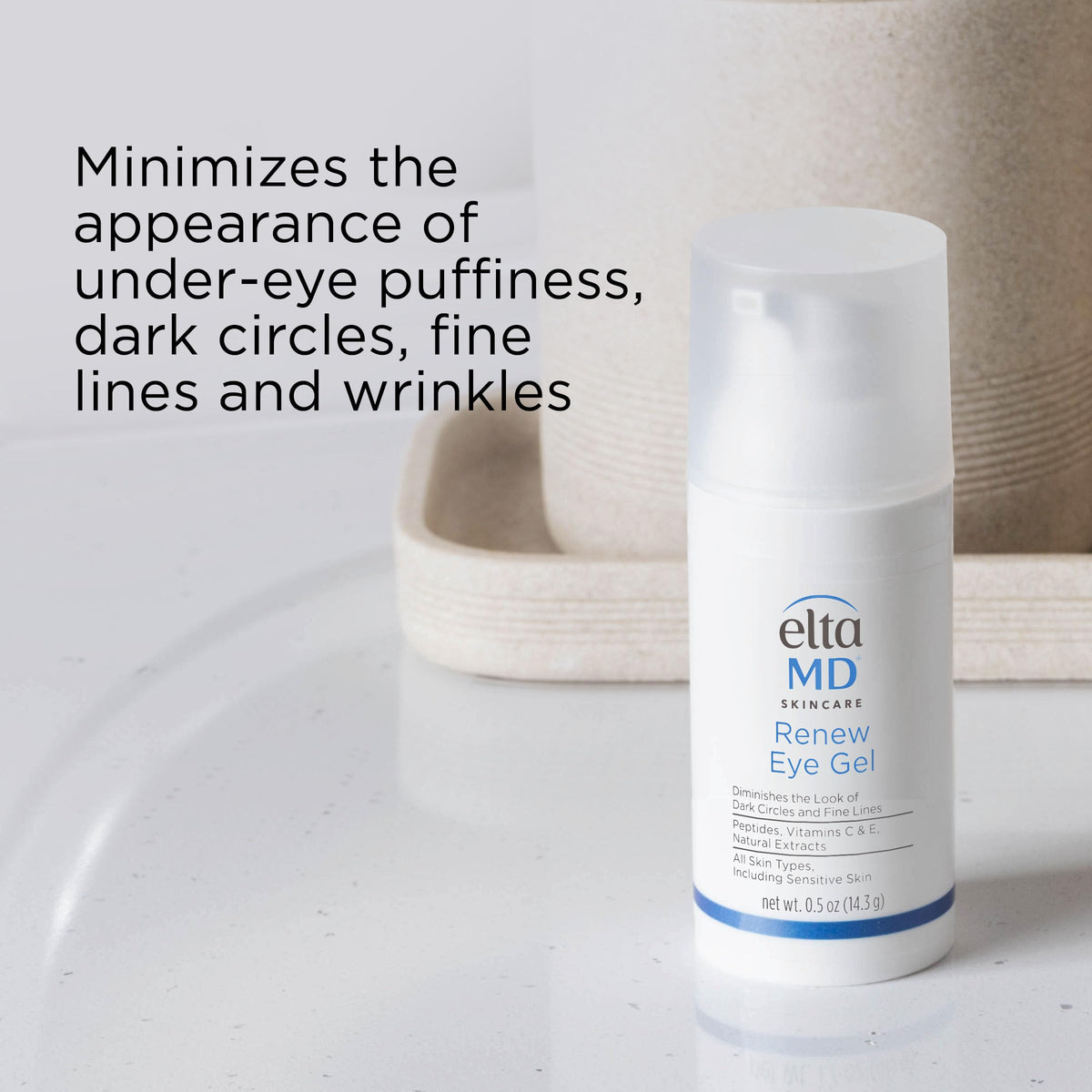 EltaMD product label showing ingredients and dermatologist-tested reassurance