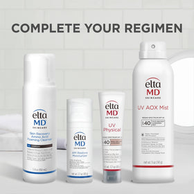 EltaMD tube label detail highlighting mineral actives and ingredient transparency benefit
