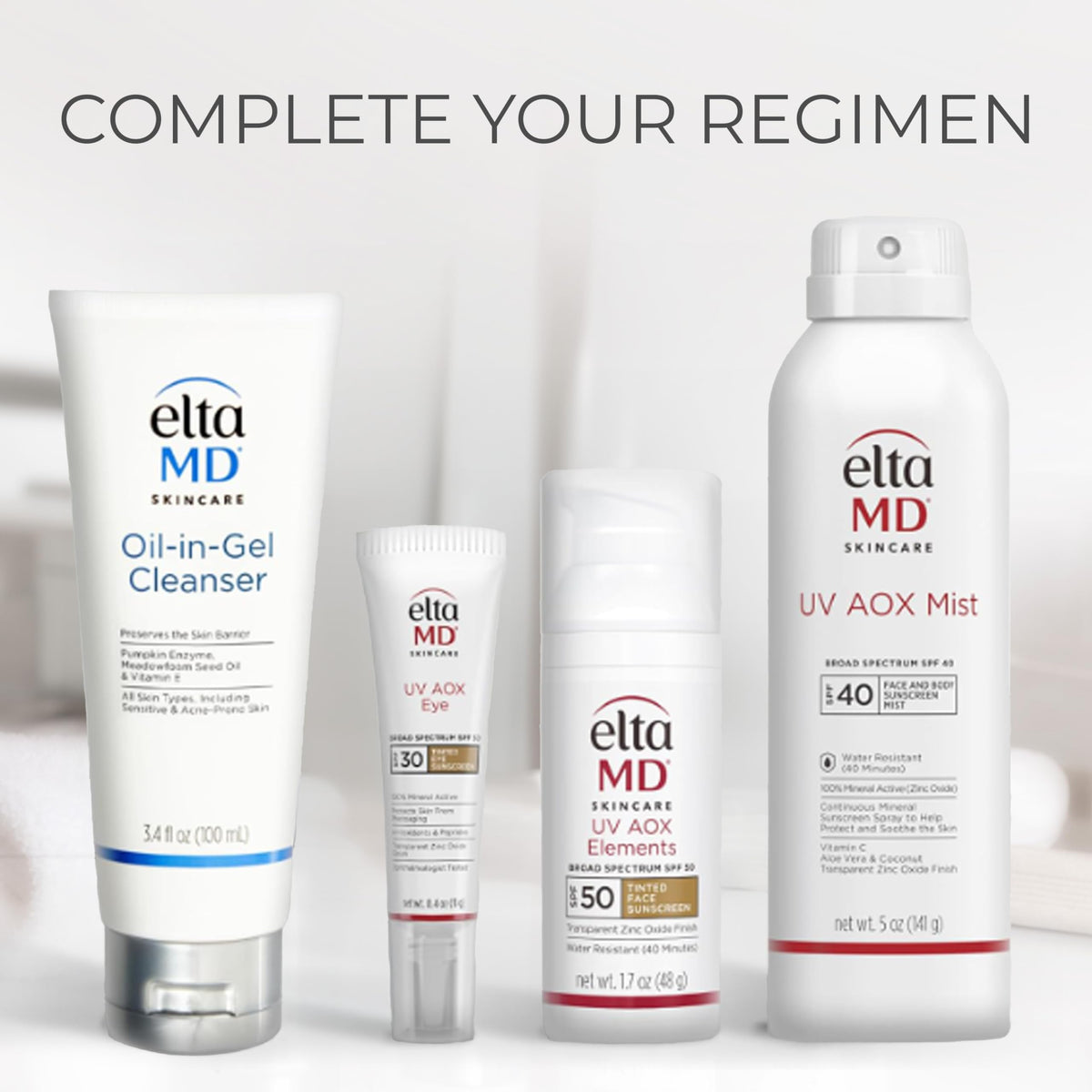 EltaMD 5 oz size comparison in hand for travel-friendly protection