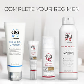 EltaMD 5 oz size comparison in hand for travel-friendly protection