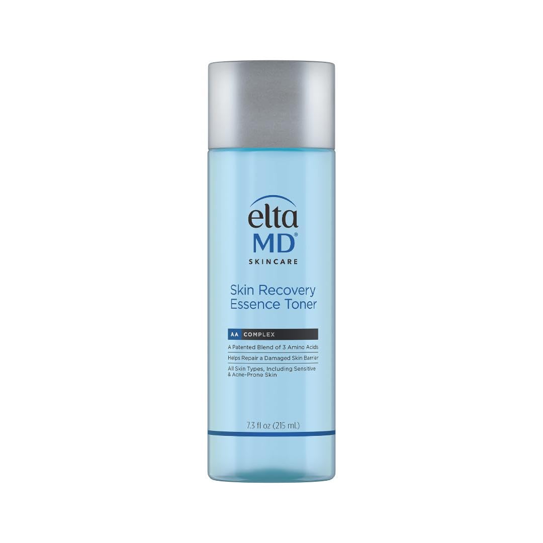 EltaMD bottle front packaging showing calm hydrating toner benefits