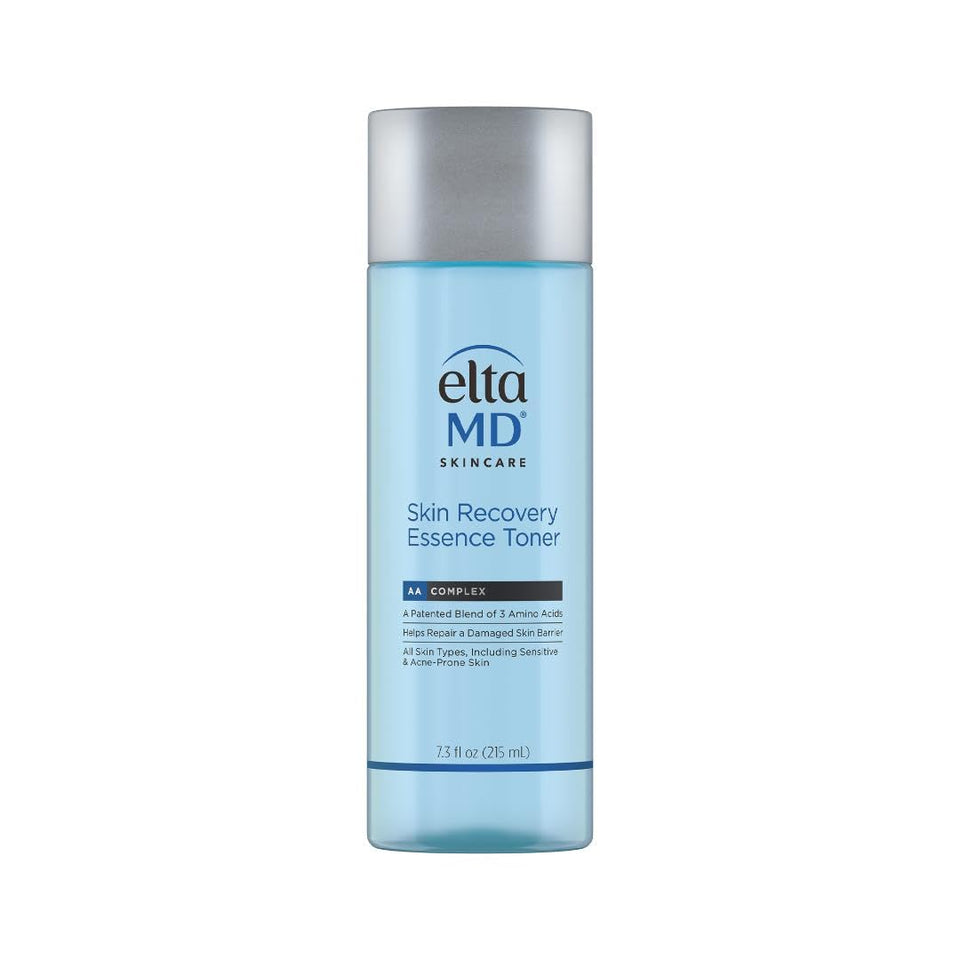 EltaMD bottle front packaging showing calm hydrating toner benefits