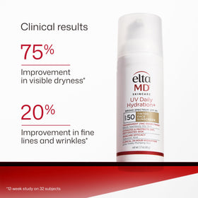 EltaMD sunscreen applied under makeup for a smooth, primed complexion