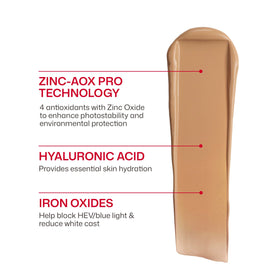 EltaMD tinted formula blended on skin for natural coverage and hydration