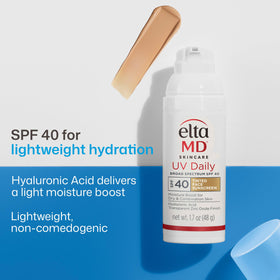 EltaMD pump dispensing lotion demonstrating controlled application and convenience