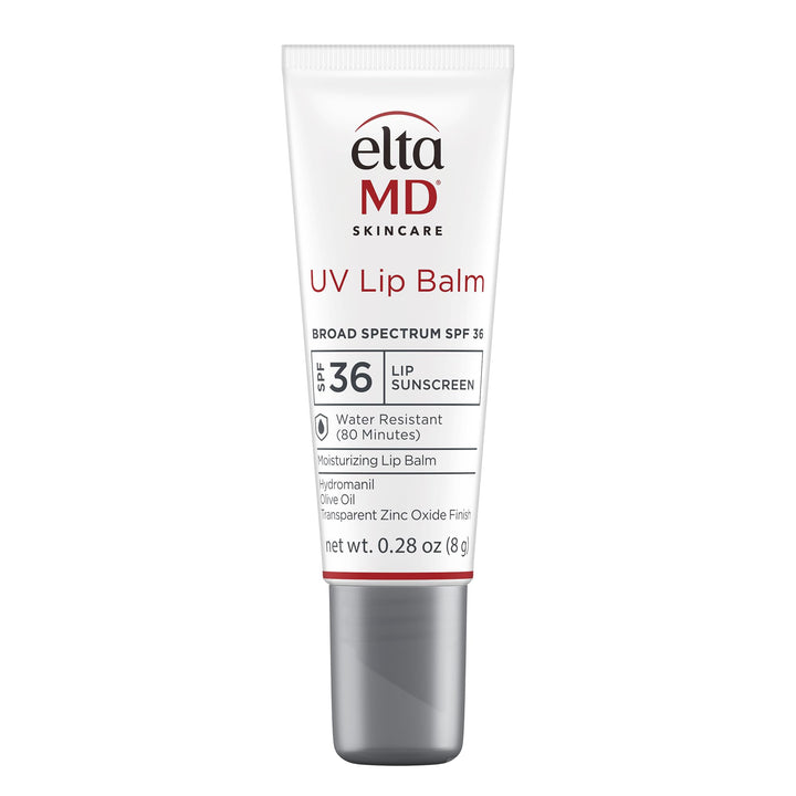 EltaMD tube front view showing clean SPF 36 packaging and protective benefit