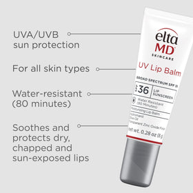 Close-up of EltaMD balm texture highlighting smooth moisturizing finish