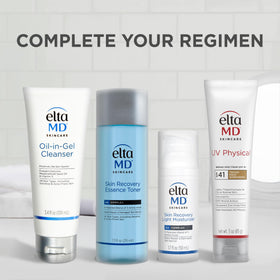 EltaMD ingredient label close-up showing zinc oxide mineral protection benefit