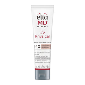 EltaMD front packaging showing rosy tint tube and SPF protection benefit