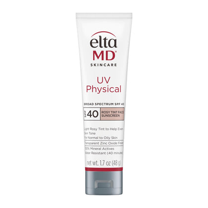 EltaMD front packaging showing rosy tint tube and SPF protection benefit