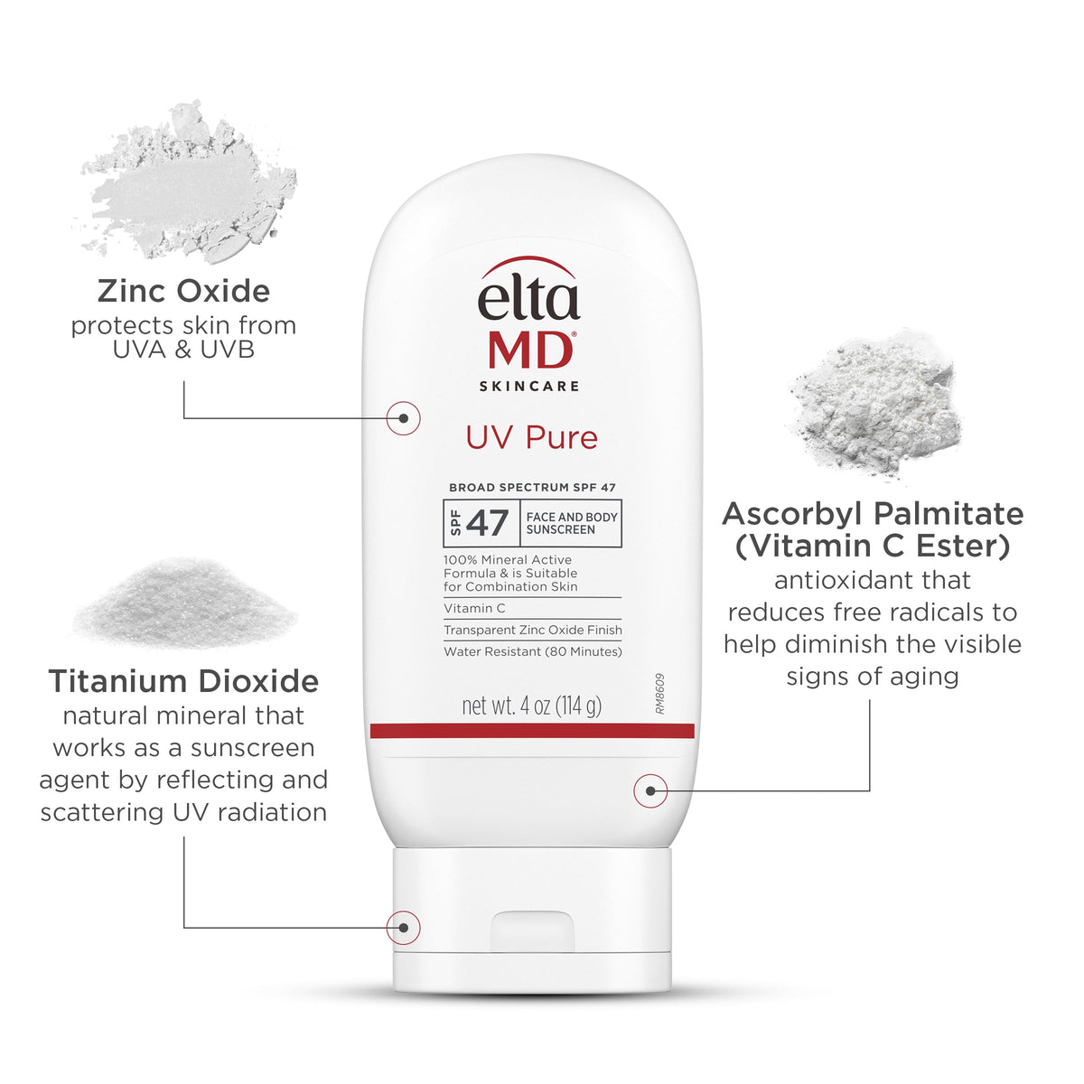EltaMD UV Pure applied to wet skin demonstrating water-resistant protection benefit