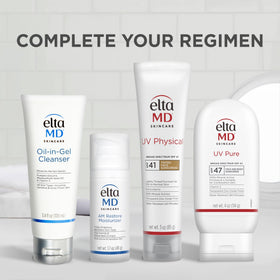 4.0 oz EltaMD UV Pure size comparison showing portable travel-ready benefit