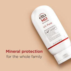 EltaMD UV Pure texture close-up showing lightweight lotion absorbency benefit