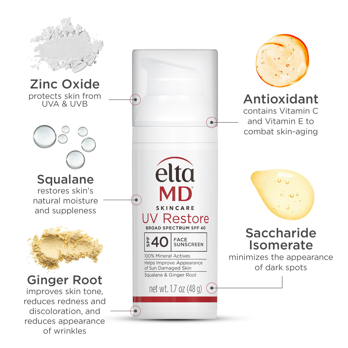EltaMD tinted application on hand demonstrating coverage and natural finish