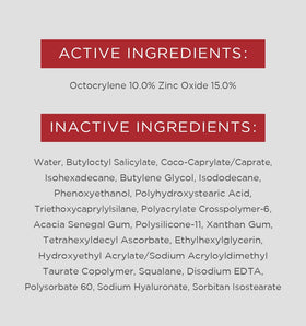 EltaMD ingredient badge featuring hyaluronic acid and squalane benefits